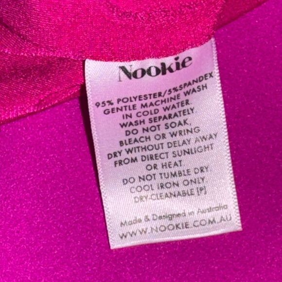 NOOKIE X REVOLVE fuschia pink One length sleeveless square neckline dress sz xl - Picture 7 of 7